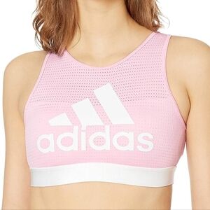 Adidas Halter 2.0 Logo Sports Bra, M